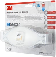 Masque de protection 3M Aura ponçage 9322 FFP2 avec valve 2 pièces 2 Stuk-2