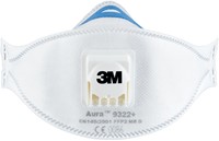 Masque de protection 3M Aura ponçage 9322 FFP2 avec valve 2 pièces 2 Stuk-3