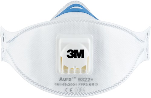 Masque de protection 3M Aura ponçage 9322 FFP2 avec valve 2 pièces 2 Stuk-3