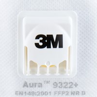Masque de protection 3M Aura ponçage 9322 FFP2 avec valve 2 pièces 2 Stuk-3