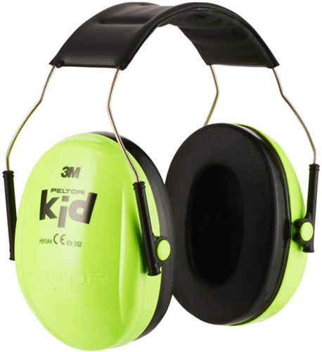 Casque anti bruit 3M Peltor pour enfant H510AK (87-98 db) vert néon 1 Stuk-3