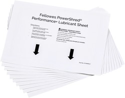 Feuilles de lubrification destructeur Fellowes Powershred Performance+ 10 feuilles 10 Vel