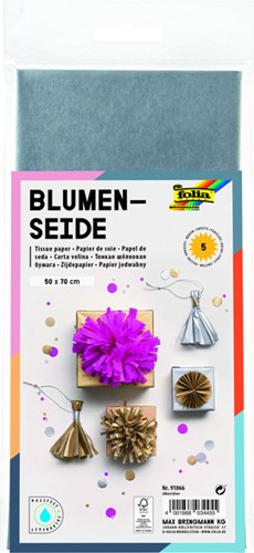 Zijdevloeipapier Folia 50x70cm 20gr nr66 zi 5vel 5 Vel