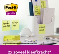 Memoblok  Post-it 655 Super Sticky 76x127mm geel 12 Stuk-2