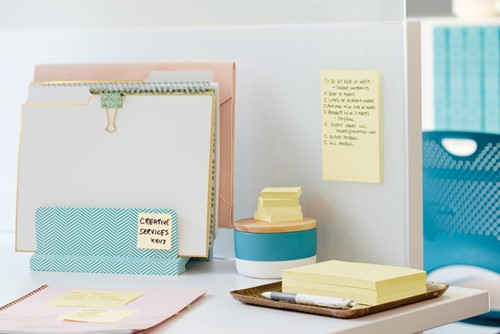 Memoblok  Post-it 655 Super Sticky 76x127mm geel 12 Stuk-2