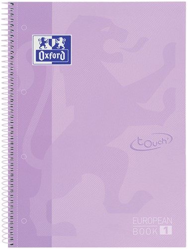 Notitieboek Oxf touch europeanb A4+ lijn 80v pps 1 Stuk