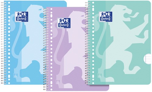 Bloc de cours Oxford School A4+ ligné 23 perf 160 pages 80g pastel assorti 3 pièces 3 Stuk
