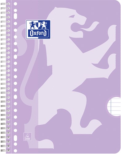 Bloc de cours Oxford School A4+ ligné 23 perf 160 pages 80g pastel assorti 3 pièces 3 Stuk-3