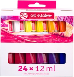 Peinture acrylique Talens Art Creation set 24 couleurs 12ml 24 Stuk