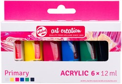 Peinture acrylique Talens Art Creation Primary 12ml set 6 couleurs 6 Stuk
