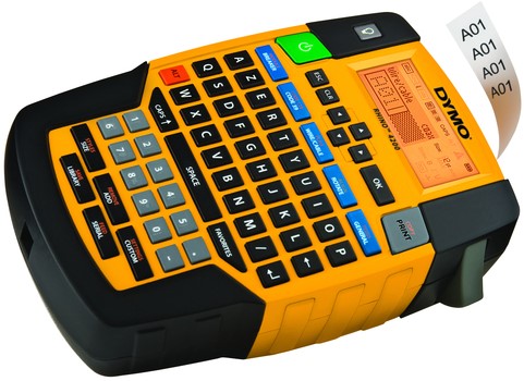 Etiqueteuse Dymo Rhino 4200 Industriel Azerty 19mm jaune coffret 1 Stuk-2