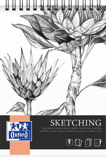 Tekenblok Oxford Sketching A3 50 vel spiraal 1 Stuk