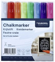 Marqueur craie Europel 3mm assorti étui 8 pièces 8 Stuk-2