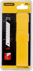 Afbreekmesjes Stanley 25mm 10 stuks 10 Stuk