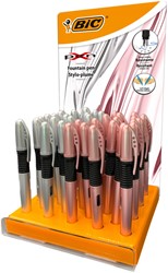Stylo plume BIC X Chrome Medium assorti 1 Stuk