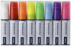 Marqueur craie Europel 15mm assorti étui 8 pièces 8 Stuk