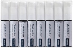 Marqueur craie Europel 15mm blanc étui 8 pièces 8 Stuk