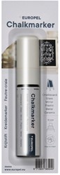 Marqueur craie Europel 15mm blanc blister 1 pièce 1 Stuk