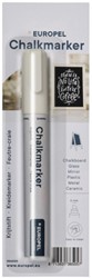 Marqueur craie Europel 6mm blanc blister 1 pièce 1 Stuk