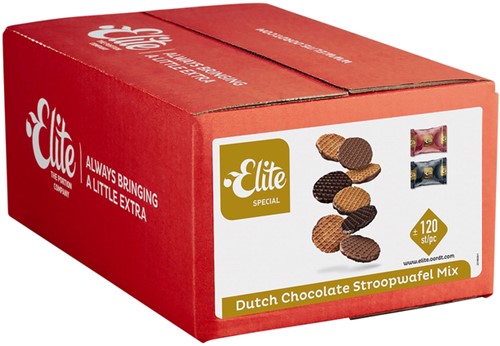 Biscuits Elite Special Dutch mix Stroopwafel chocolat 120 pièces 120 Stuk-3