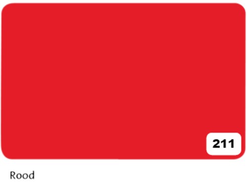 Etalagekarton Folia 1z 48x68cm 380gr nr211 rood 1 Stuk