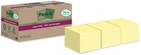 Bloc mémos Post-it 654 RSS12CY 76x76mm jaune 14 + 4 gratuits 18 Stuk