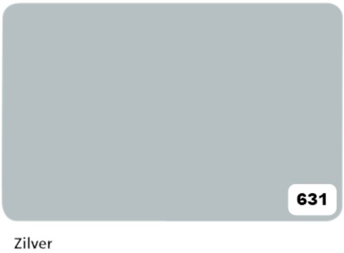 Etalagekarton Folia 1z 48x68cm 380gr nr631 zilver 1 Stuk