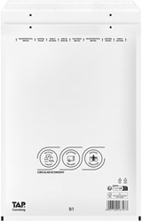 Enveloppe à bulles TAP Combag n°19 320x455mm blanc 100 pièces 100 Doos