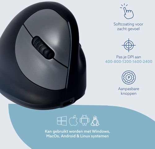 Souris ergonomique R-go HE Break sans fil Droitier S 1 Stuk-2