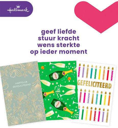 Wenskaart Hallmark Business Box verjaardag 6 stuks 6 Stuk