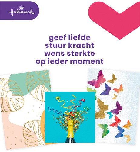 Wenskaart Hallmark Business Box zonder tekst 8st 8 Stuk