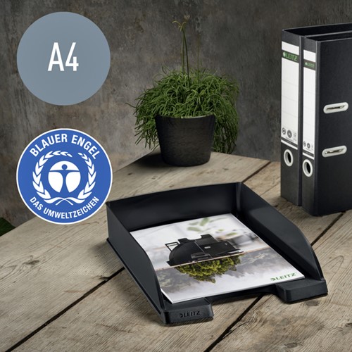 Corbeille à courrier Leitz Recycle A4 noir 1 Stuk-1