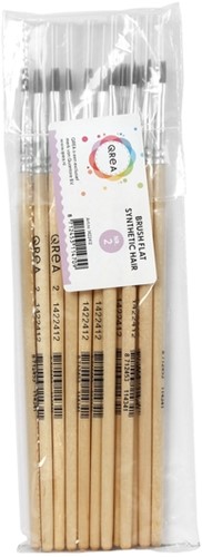 Pinceau Qrea poil synthétique n° 2 largeur 4,3mm 1 Stuk