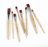 Pinceau Qrea poil synthétique n° 2 largeur 4,3mm 1 Stuk-3