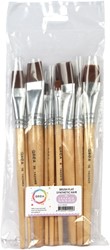 Pinceaux Qrea poil synthétique set 11 largeurs 11 Stuk