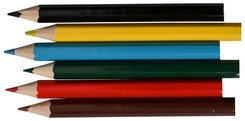 Crayons de couleur court set 6 couleurs 6 Stuk