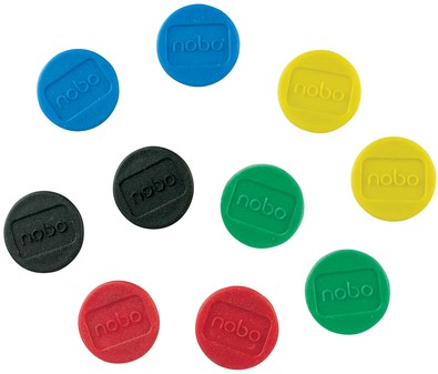 Aimant Nobo 13mm assorti 10 pièces 10 Stuk