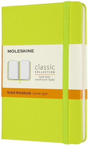 Notitieboek Moleskine pocket 90x140 ln hc lem gn 1 Stuk