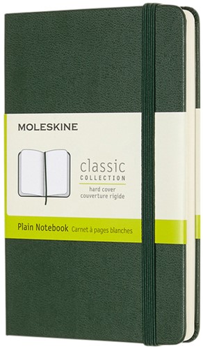 Notitieboek Moleskine pocket 90x140 blc hc myrt gn 1 Stuk