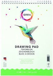 Bloc à dessin Qrea A4 24 feuilles 160g spirale 24 Vel