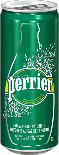 Water Perrier bruisend blik 330ml 330 Milliliter