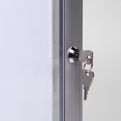 Vitrine d'affichage Quantore Luxe 6x A4 argent 1 Stuk-3