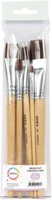 Kwast Qrea synthetisch set à 5 breedtes 5 Stuk