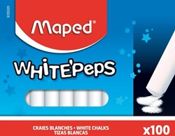 Craie tableau noir Maped White'Peps boîte 100 pièces blanc 100 Stuk