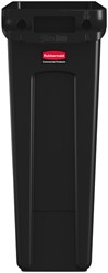 Collecteur Rubbermaid Slim Jim Vented avec conduits d'aération 87L noir 1 Stuk