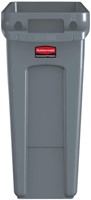 Collecteur Rubbermaid Slim Jim Vented avec conduits d'aération 60L gris 1 Stuk-2