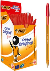 Stylo bille BIC cristal Fin rouge 1 Stuk