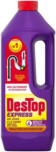 Déboucheur Destop Gel Express avec soude 950ml 950 Milliliter