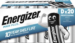 Pile Energizer Max Plus 20x D alcaline 20 Stuk