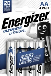 Pile Energizer Ultimate Lithium 4x AA 4 Stuk